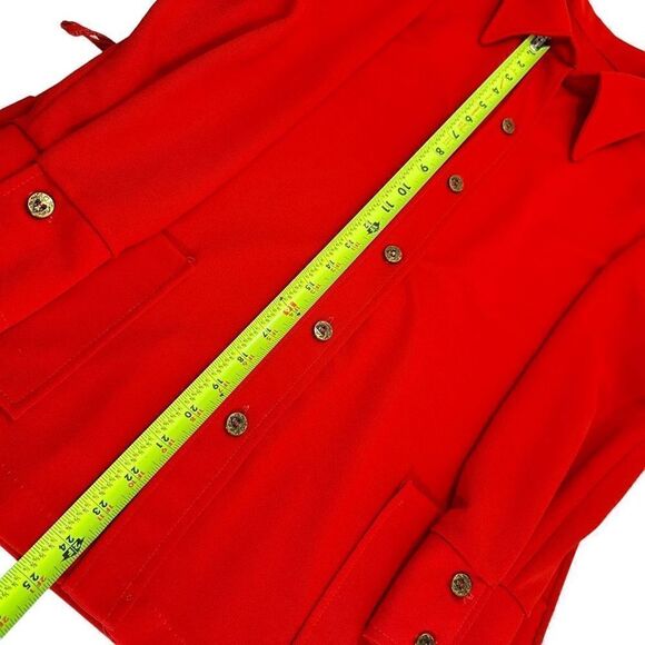Vintage Red Casual Polyester Blazer Women’s Size 17/18 - Picture 7 of 10